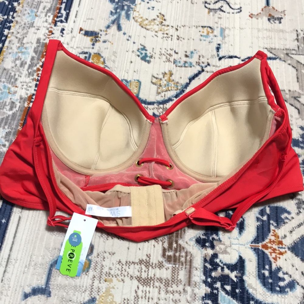 🐲💙Swim By Cacique Red lightly Lined Balconette - Picture 3 of 5